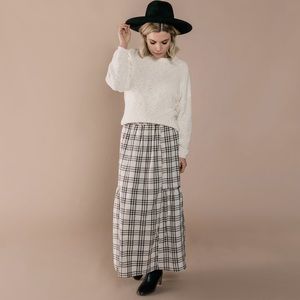 Rylee and Cru Women’s Check Janise Skirt Small